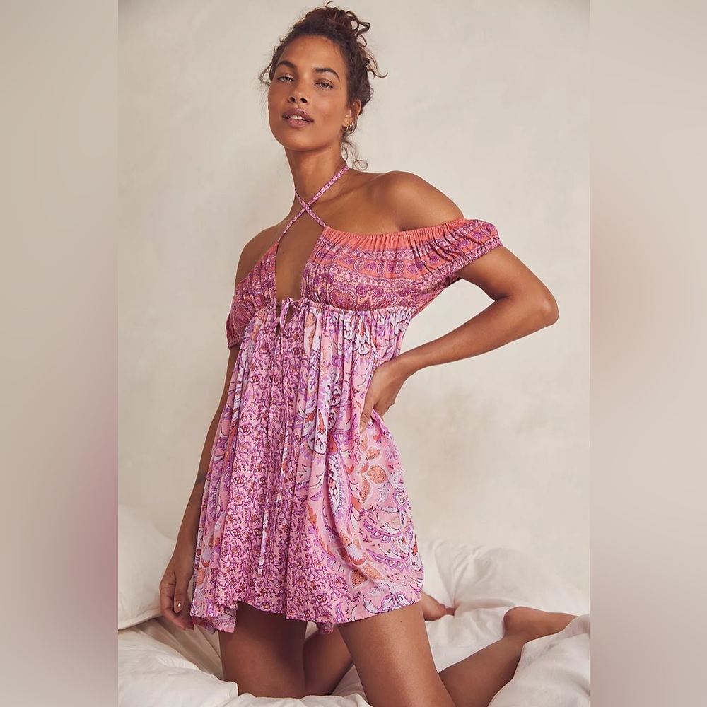 NWOT Free People Bali Mariposa Mini Slip - Medium